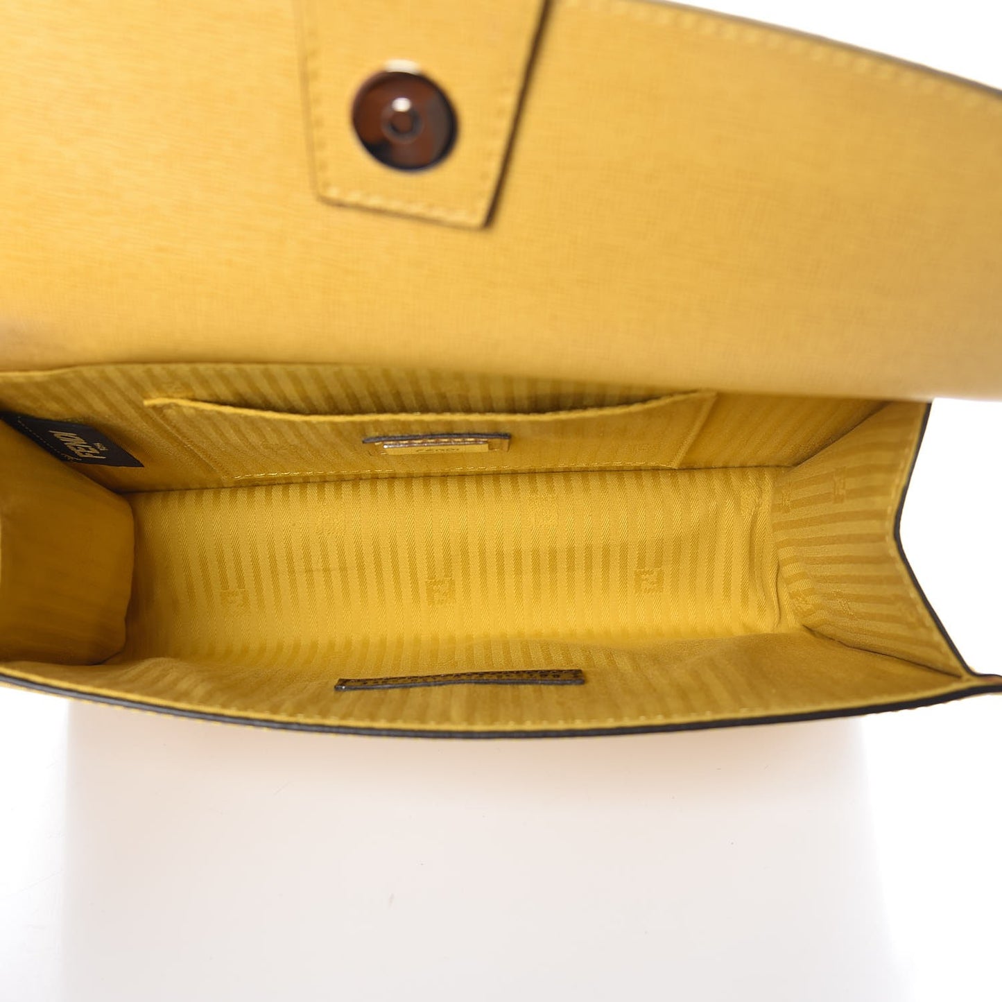 Vitello Elite Flamingo Mini Demi Jour Shoulder Bag Mustard