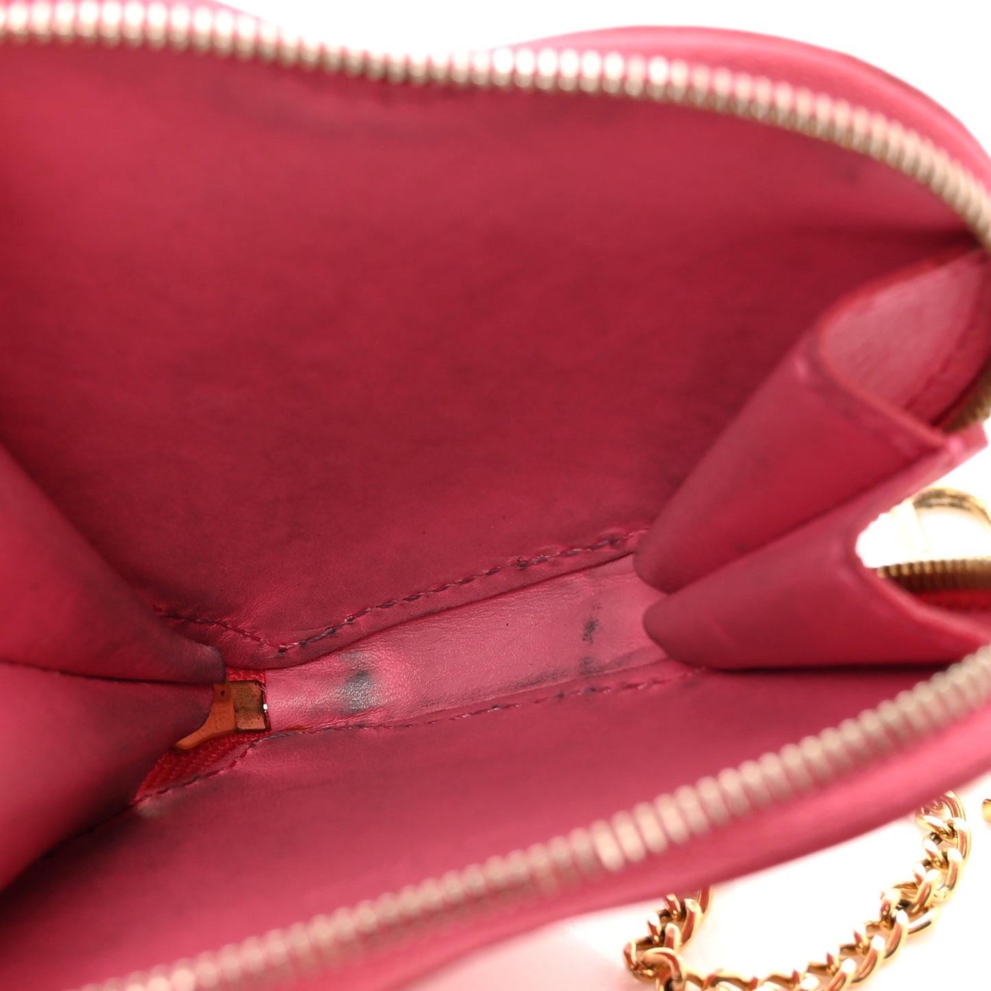 Vernis Heart Coin Purse Framboise