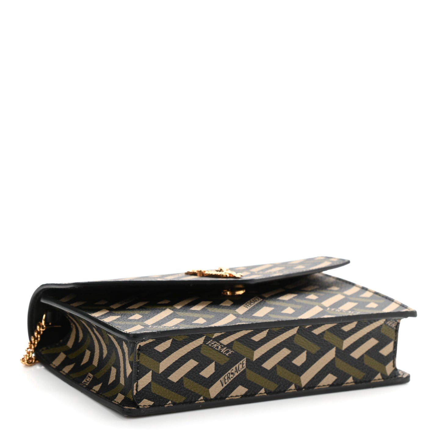 Coated Canvas Virtus La Greca Signature Shoulder Bag