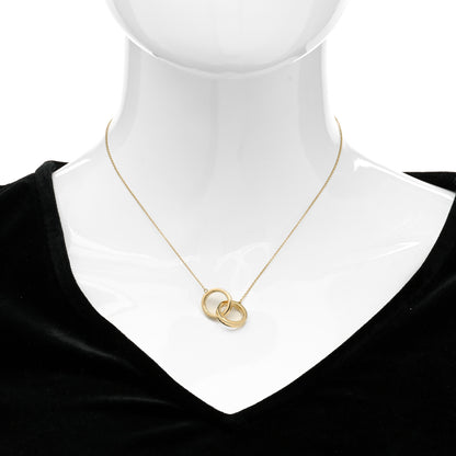 Tiffany 18K Yellow Gold 1837 Interlocking Circles Pendant Necklace 2 of 5