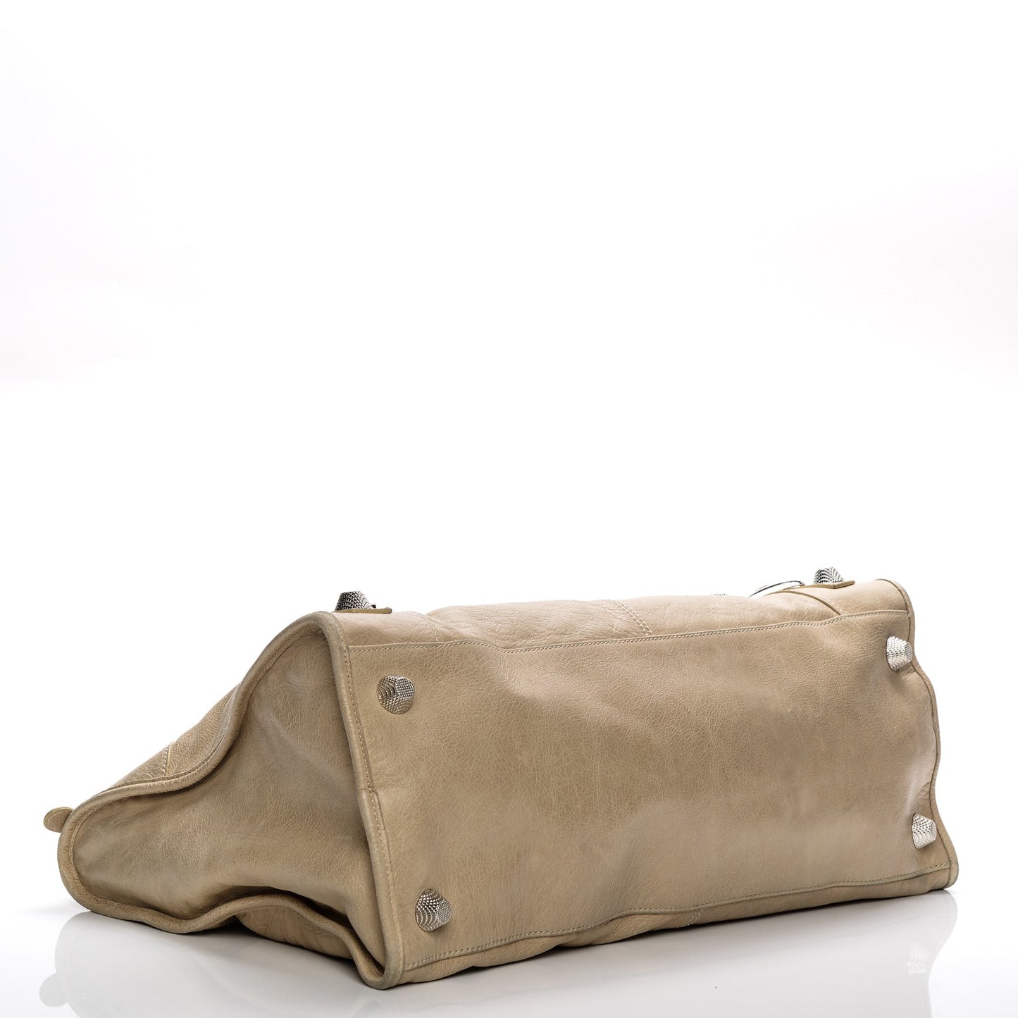 Agneau Giant 21 Silver Hardware Work Sahara