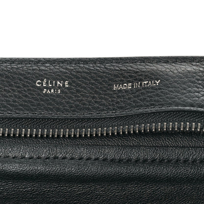 Celine Drummed Calfskin Suede Large Trapeze Black 6 of 10