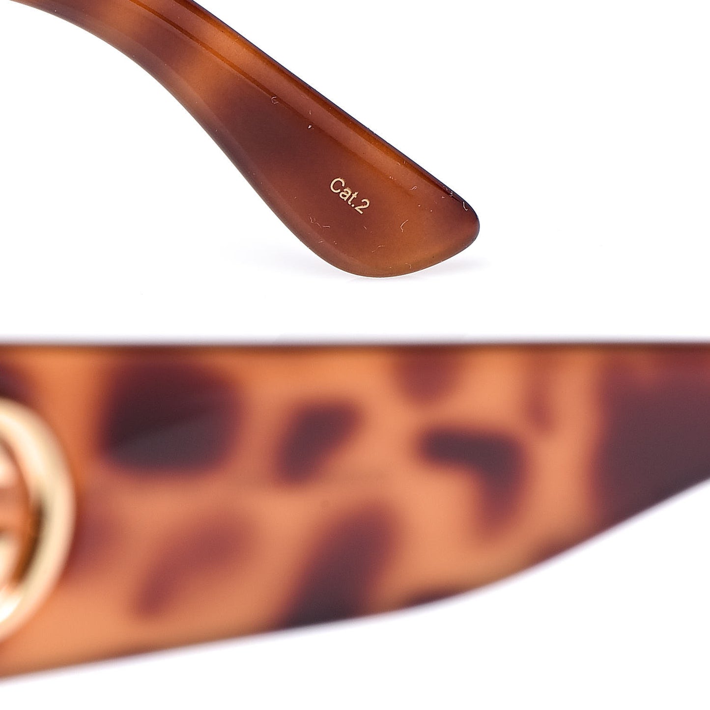 Acetate Square Frame Sunglasses GG0141S Tortoise