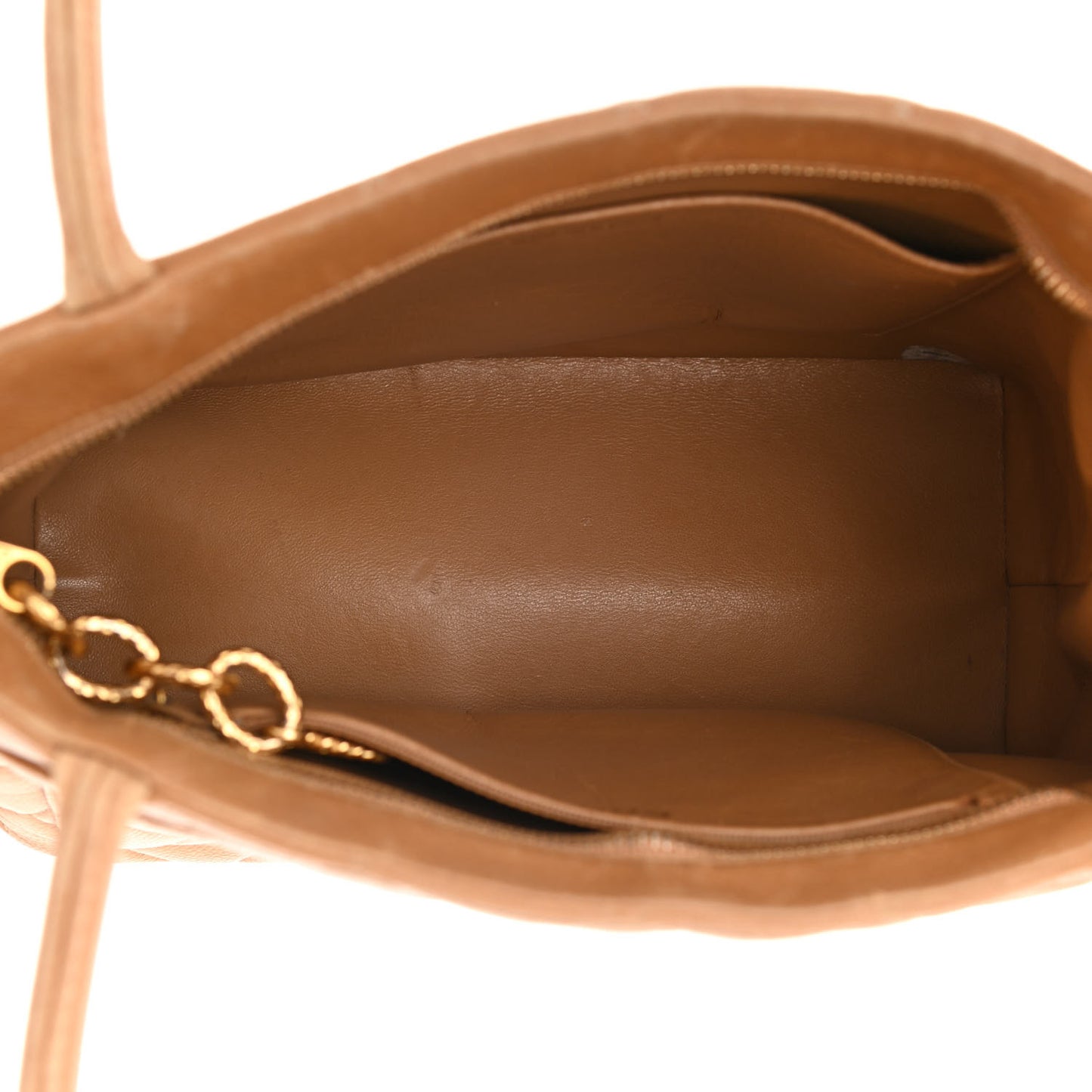 Caviar Quilted Medallion Tote Beige