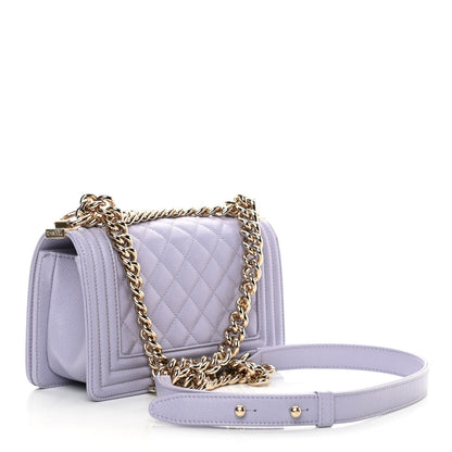 Chanel Caviar Quilted Small Boy Flap Light Purple 3 of 12