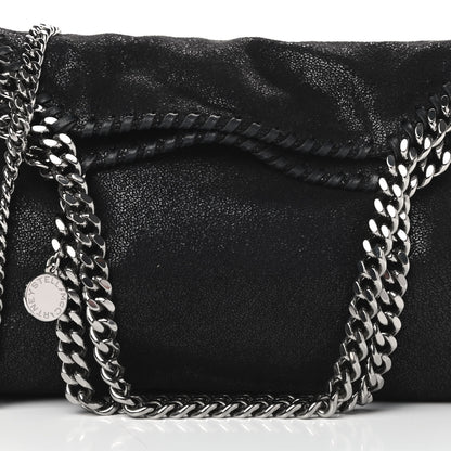 Stella McCartney Shaggy Deer Mini Falabella Fold Over Tote Black 8 of 10