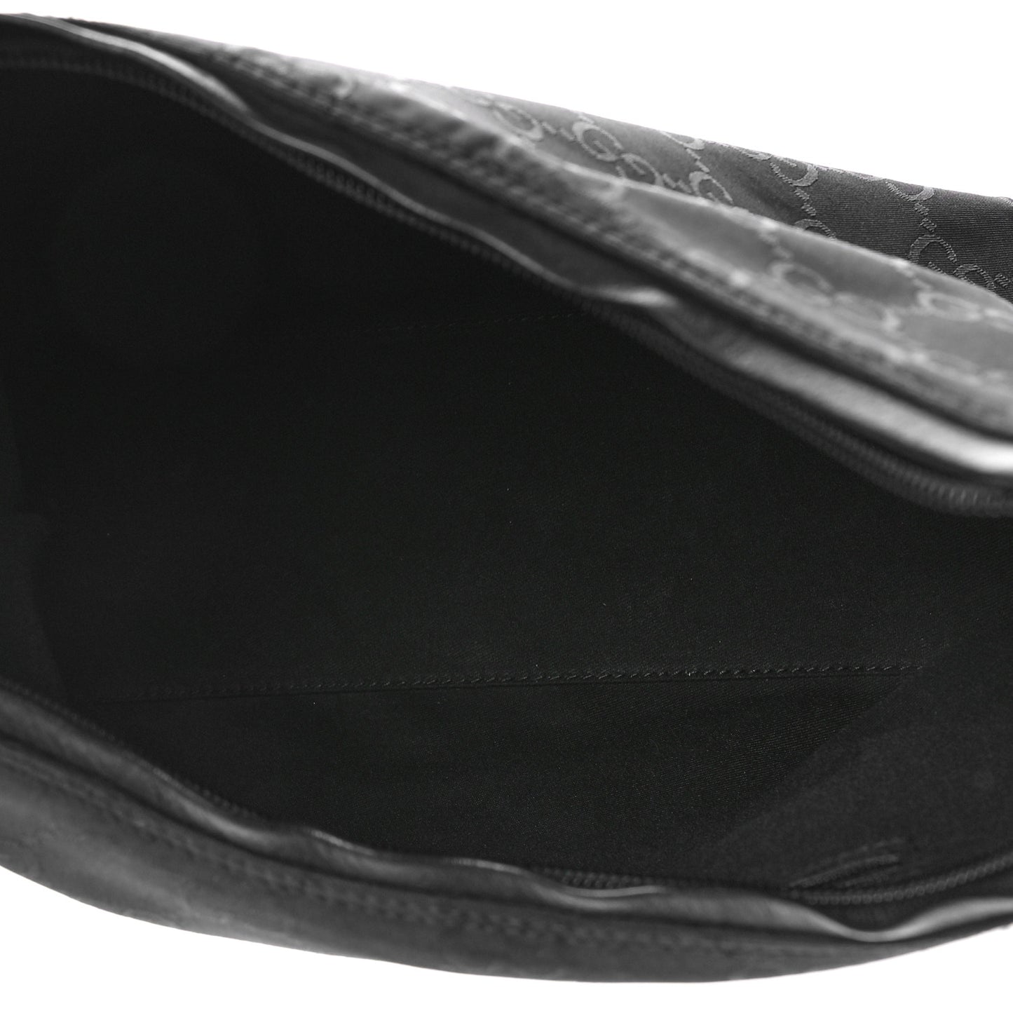 Monogram GG Clasp Hobo Black Black