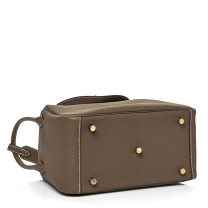 Hermes Taurillon Clemence Lindy 26 Etoupe 4 of 8