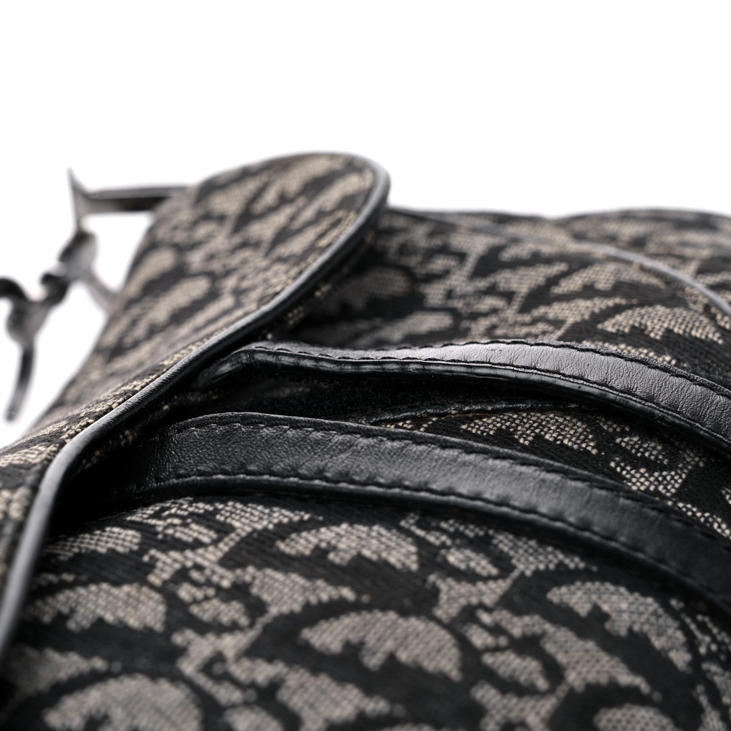 Christian Dior Monogram Double Saddle Bag Black 14 of 14
