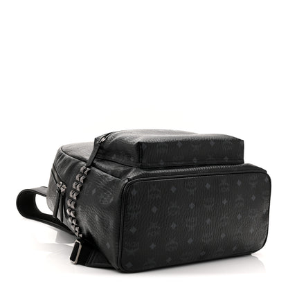 MCM Visetos Medium Side Studs Stark Backpack Black 4 of 11