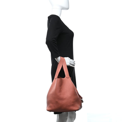 Hermes Taurillon Clemence Picotin 26 GM Rose The 2 of 11