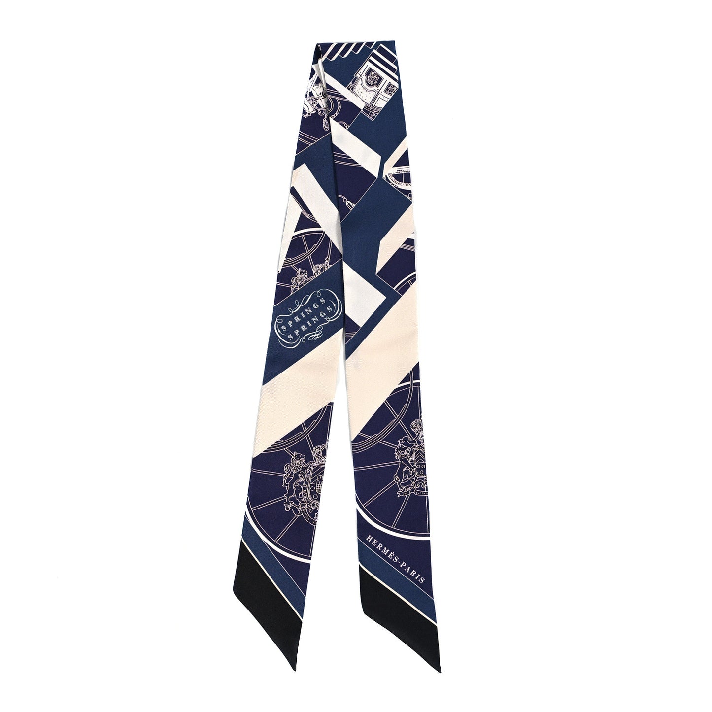 Silk Springs Springs Twilly Marine Creme Petrole
