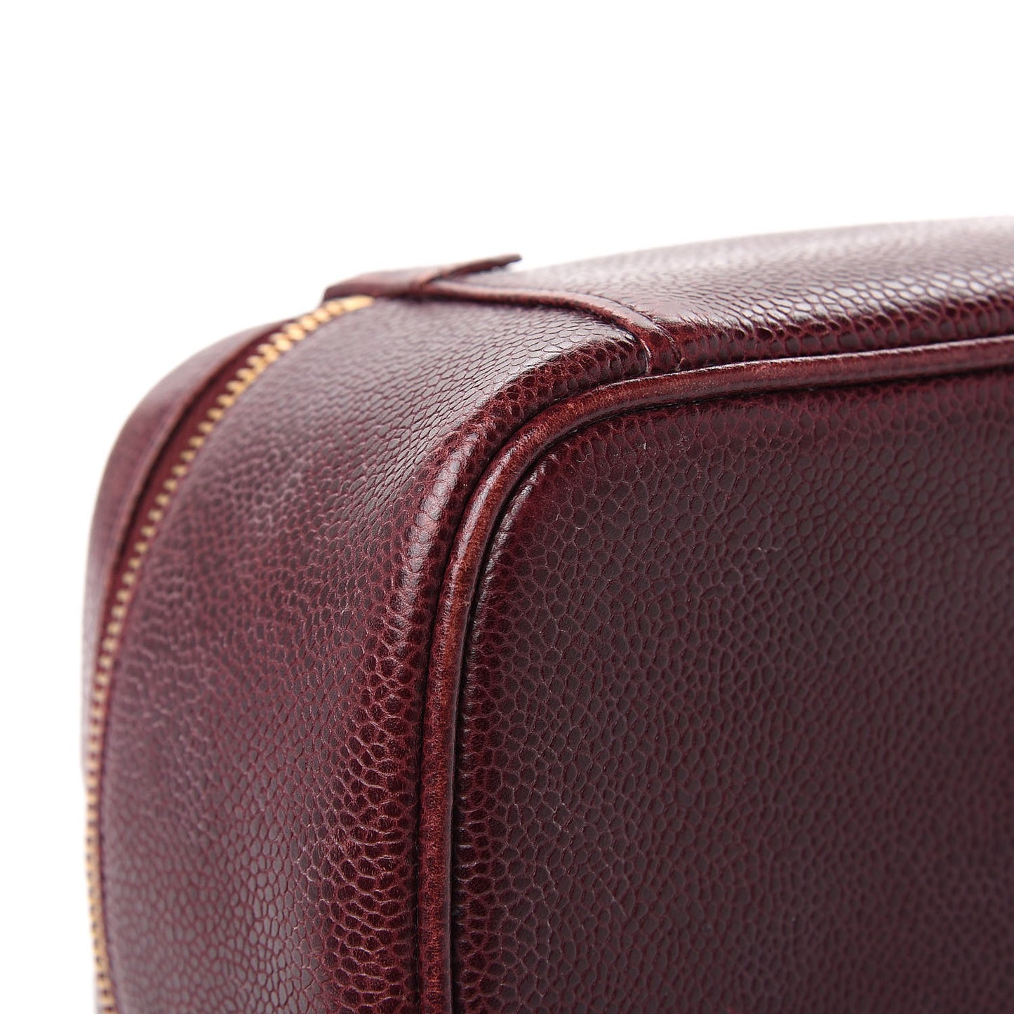 Caviar Vanity Cosmetic Case Burgundy