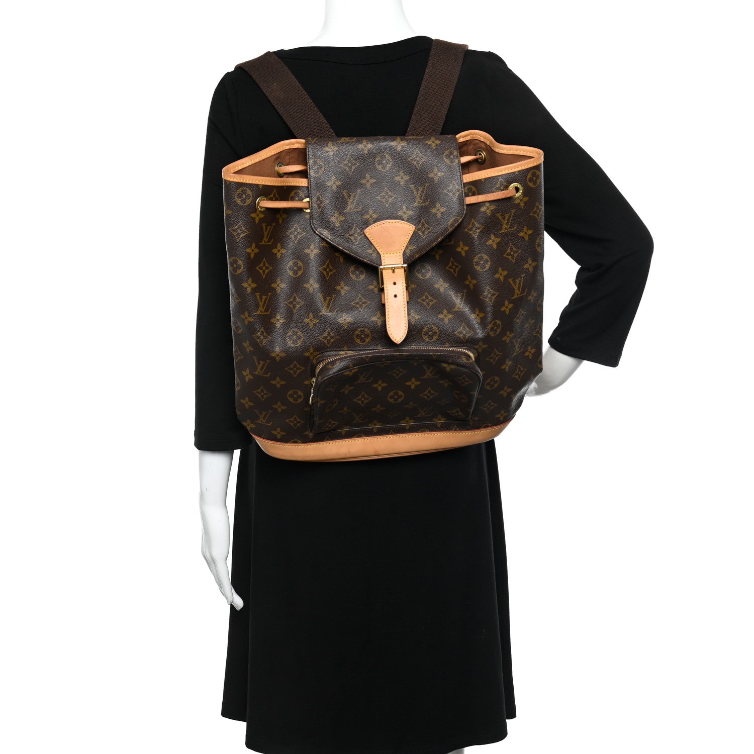 Louis Vuitton Monogram Montsouris GM Backpack 3 of 13