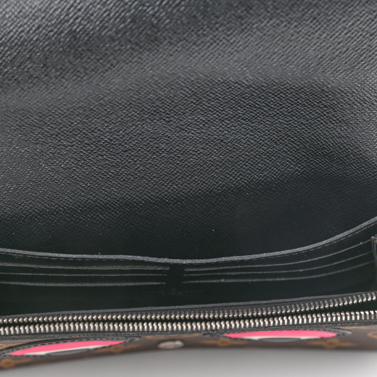 Louis Vuitton Monogram Kabuki Chain Wallet Black 5 of 11