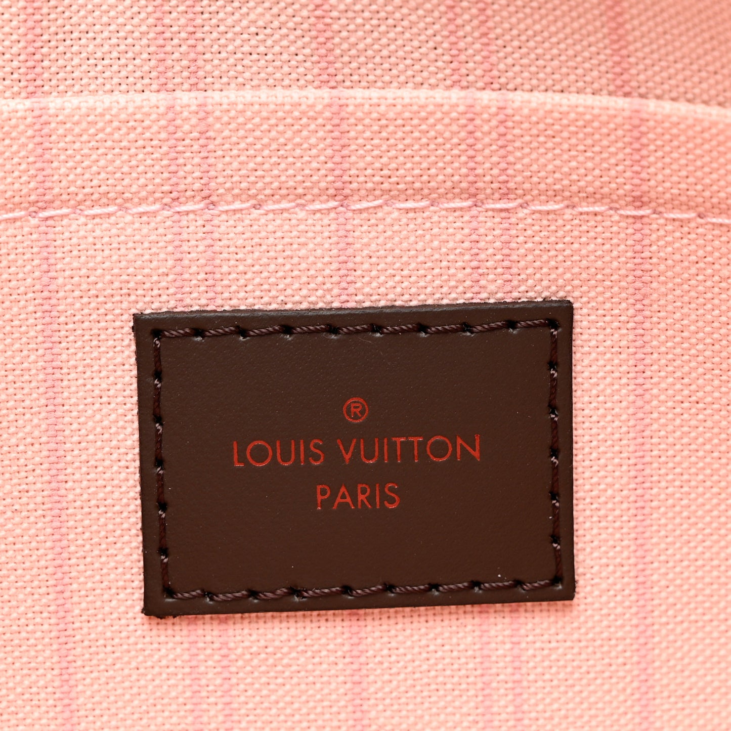 Damier Ebene Neverfull MM GM Pochette Rose Ballerine