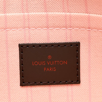 Louis Vuitton Damier Ebene Neverfull MM GM Pochette Rose Ballerine 6 of 6
