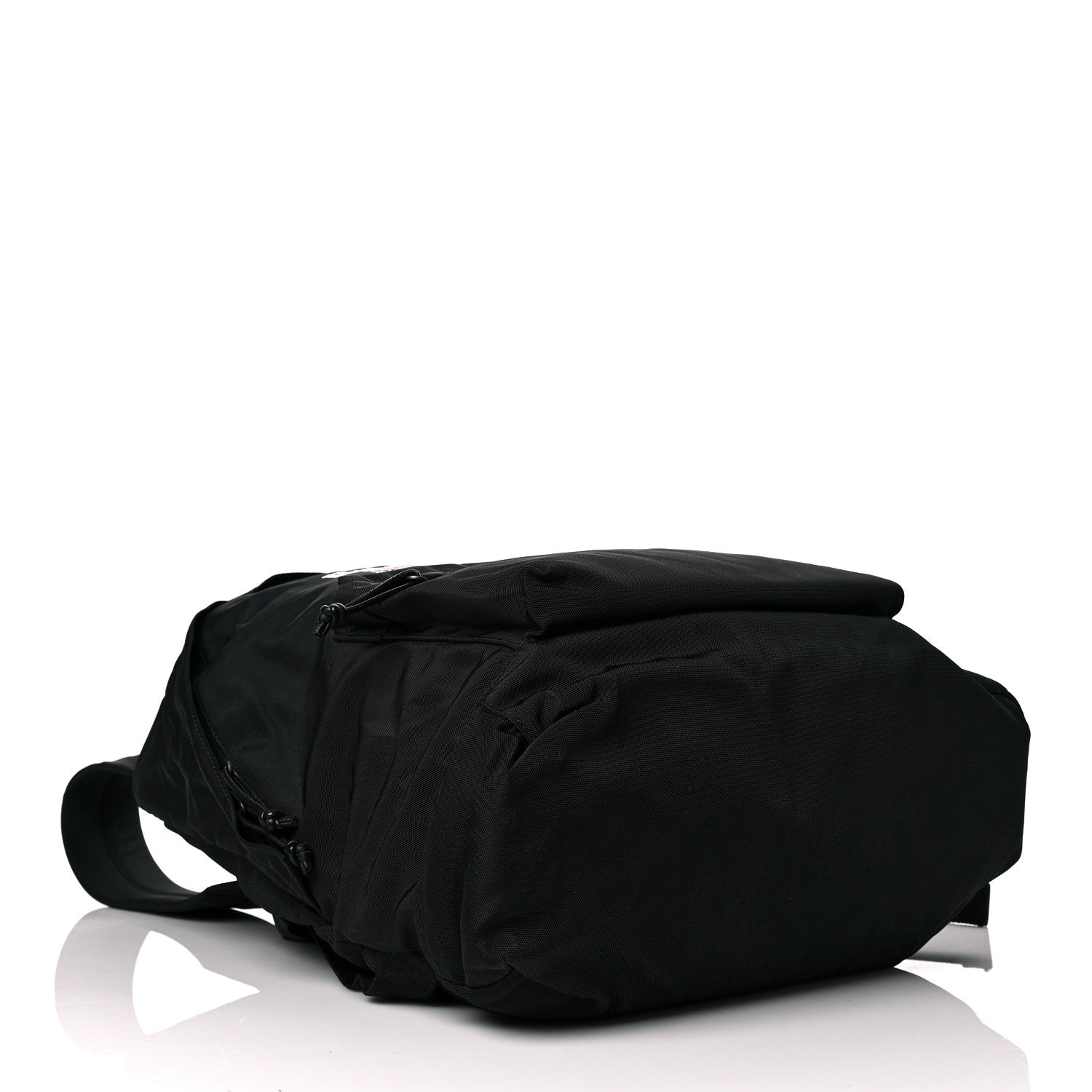 Balenciaga Nylon Political Campaign Logo Embroidered Explorer Backpack Black 3 of 9