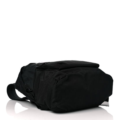 Balenciaga Nylon Political Campaign Logo Embroidered Explorer Backpack Black 3 of 9