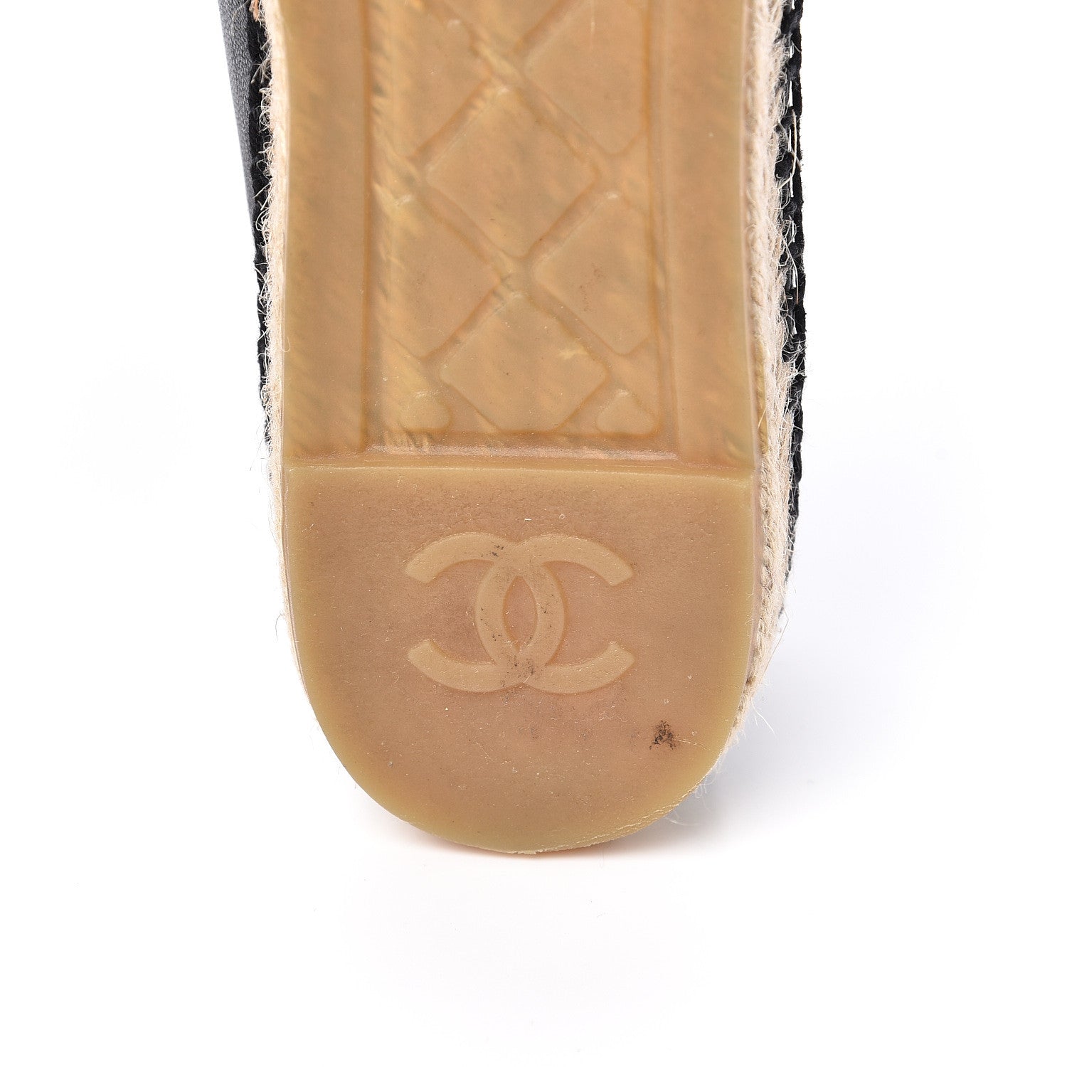 Chanel Lambskin Quilted CC Espadrilles 41 Black 8 of 11