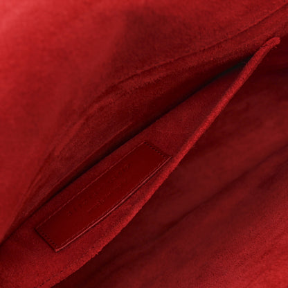 Saint Laurent Calfskin Classic Y Ligne Clutch Red 6 of 9