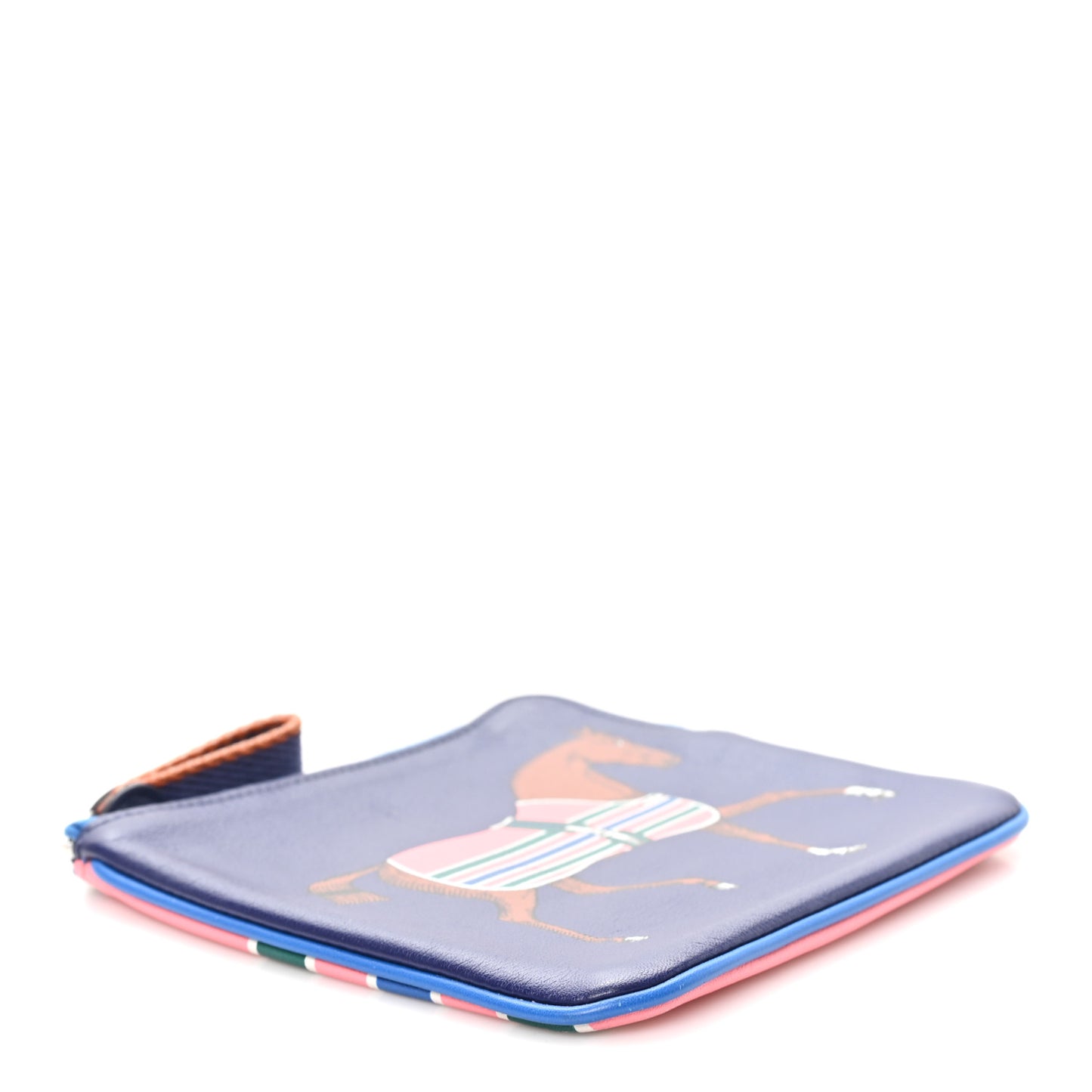 Swift Couverture Nouvelle Carre Pocket Pouch Bleu Encre Rose D'Ete