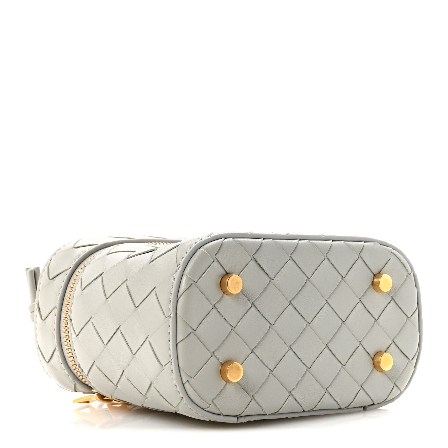 Bottega Veneta Nappa Intrecciato Small Vanity Case On Strap Agate Grey 4 of 10