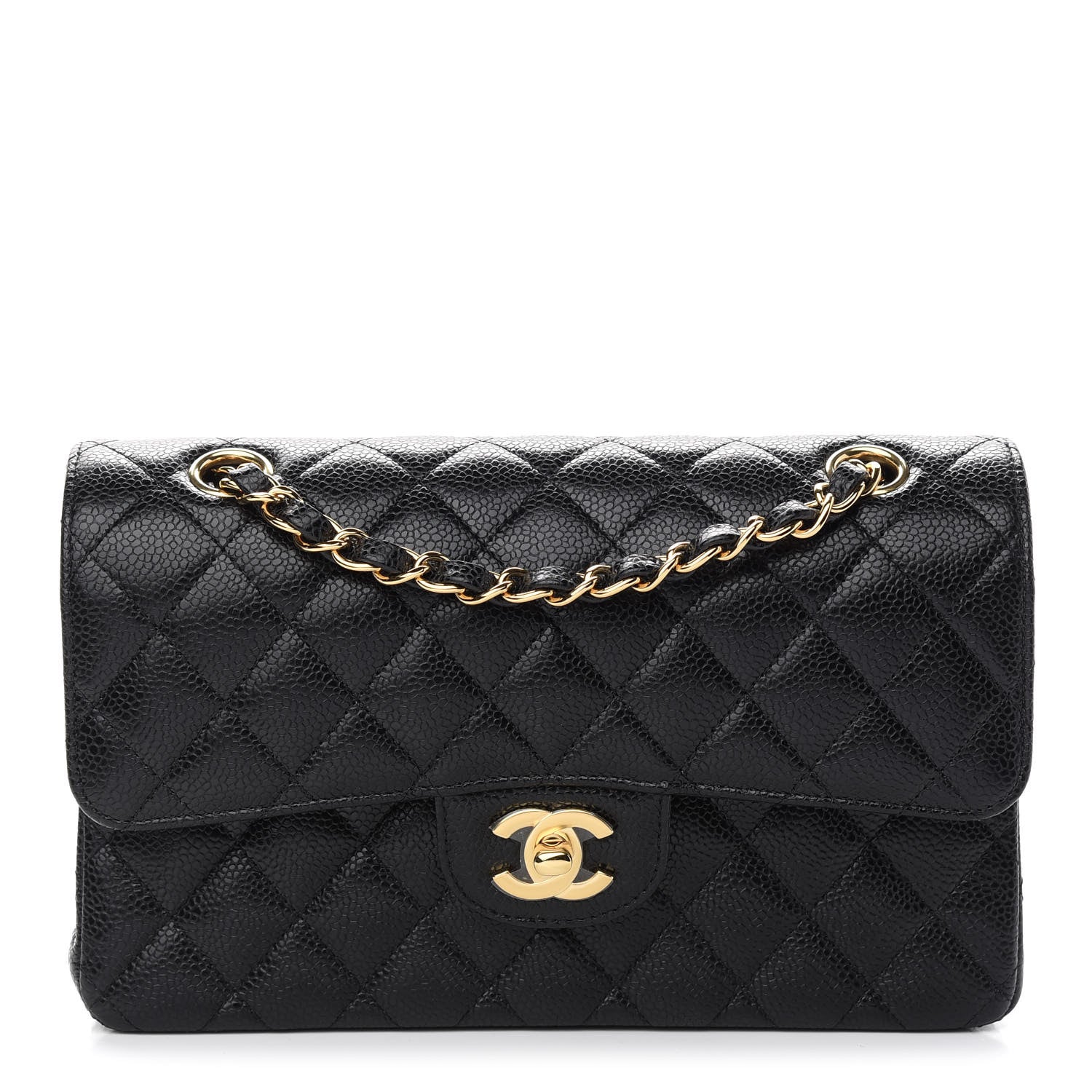 Chanel Caviar Quilted Small Double Flap Black 1 of 9
