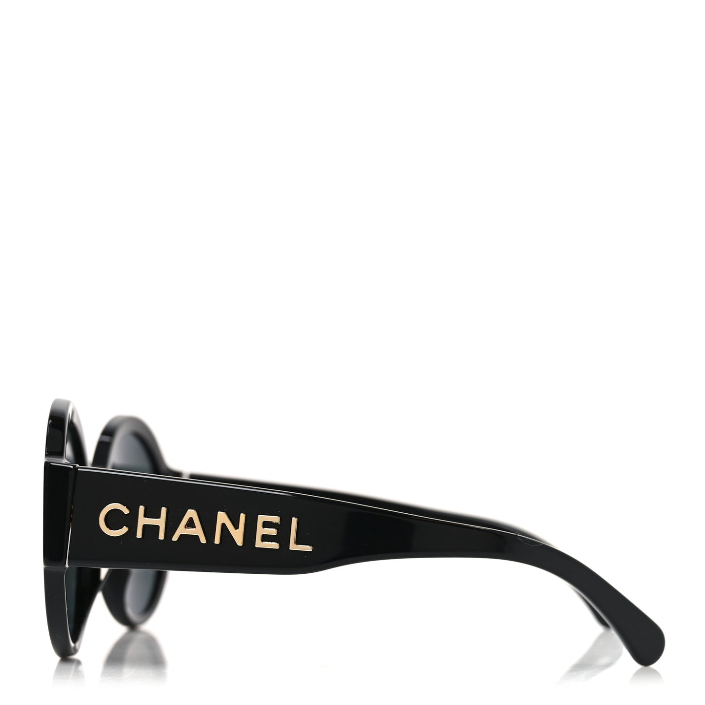Acetate Round Sunglasses 5410-A Black