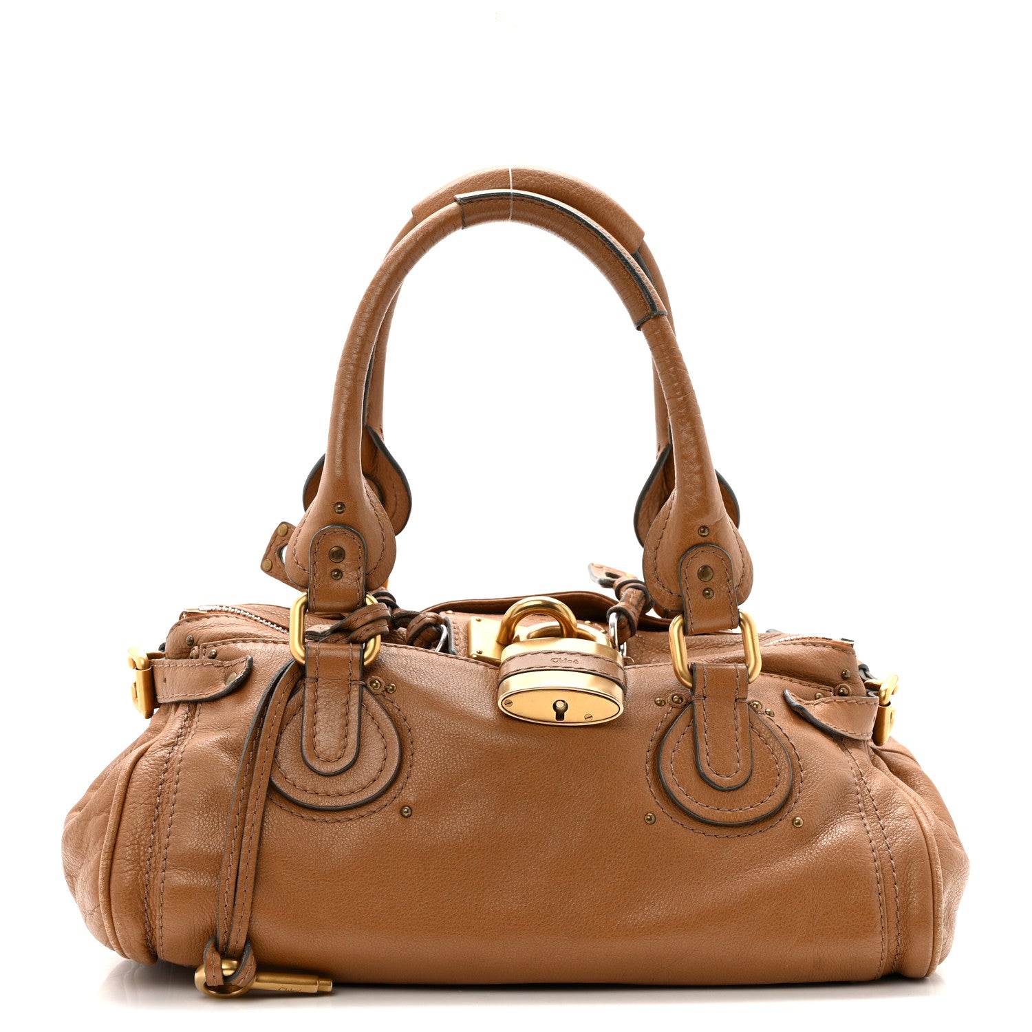 Chloe Calfskin Medium Paddington Satchel Tan 1 of 16