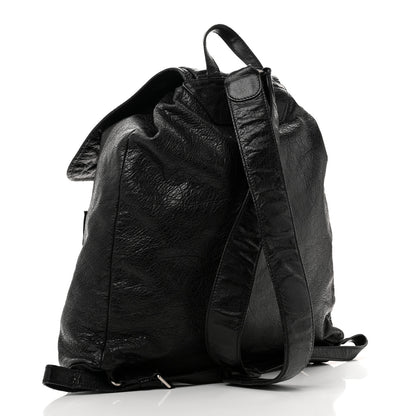 Balenciaga Agneau Classic Silver Hardware S Traveler Backpack Black 3 of 17