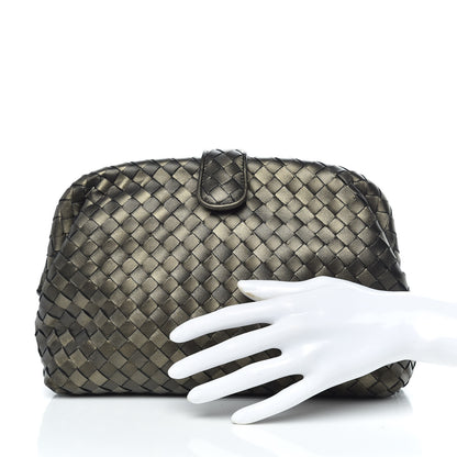 Bottega Veneta Nappa Intrecciato The Lauren 1980 Clutch Dark Bronze 2 of 11