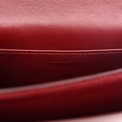 Celine Box Calfskin Teen Classic Box Flap Bag Burgundy 7 of 13