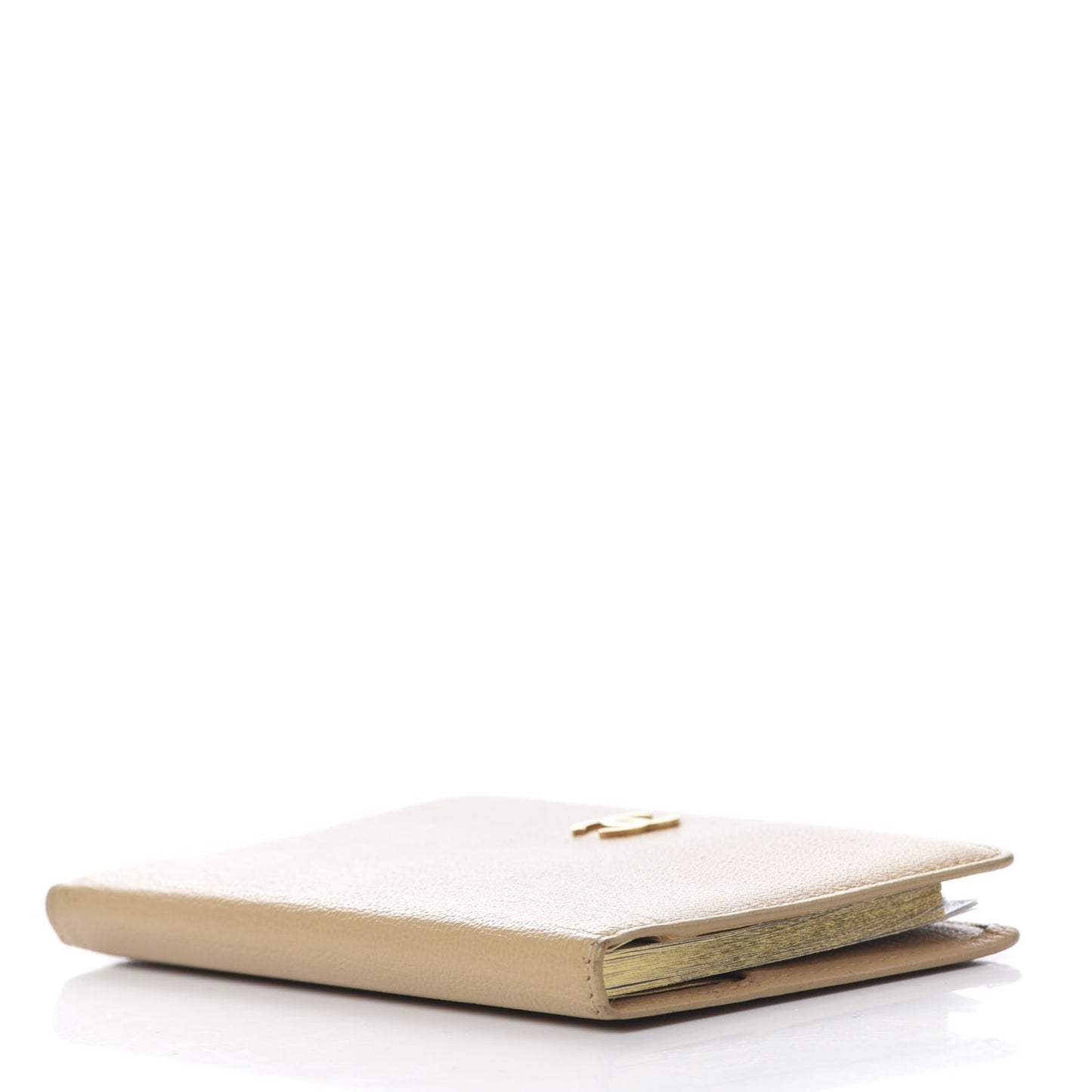 Goatskin Small Pocket Agenda Cover Beige