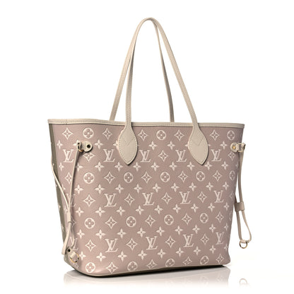 Louis Vuitton Empreinte Monogram Spring In The City Neverfull MM Kaki Beige Cream 3 of 9