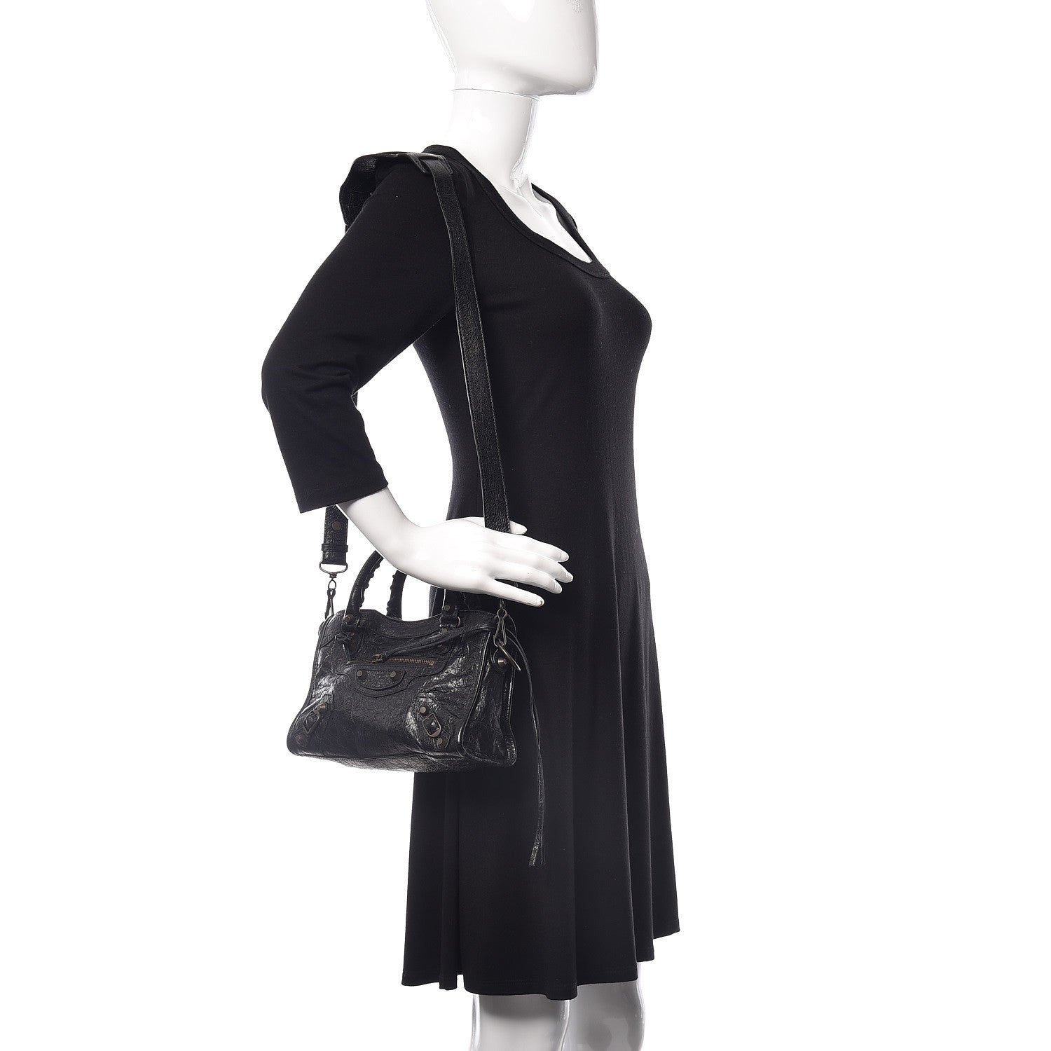 Balenciaga Agneau Classic Hardware Mini City Black 2 of 9