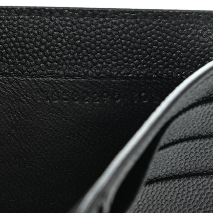 Saint Laurent Grain De Poudre Monogram Bi-Fold Wallet Black 8 of 11