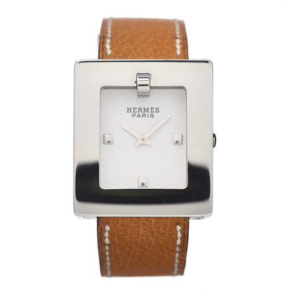 Hermes Stainless Steel Epsom 26mm Belt Quartz Watch Gold 1 of 5