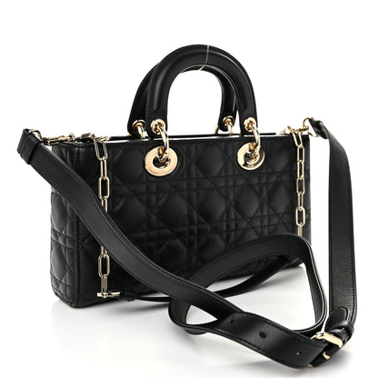 Christian Dior Lambskin Cannage Medium Lady D-Joy Black 3 of 10