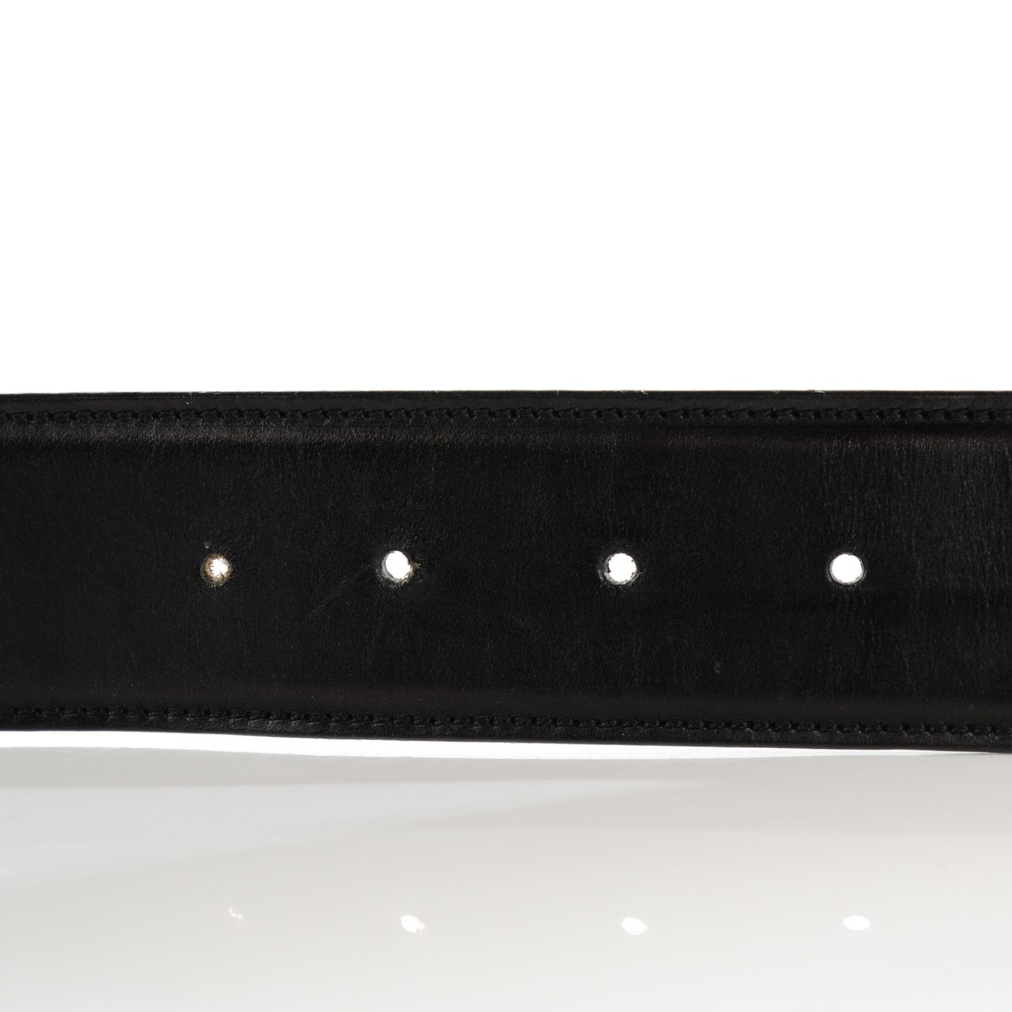 Calfskin Bamboo Interlocking G Belt 85 34 Black