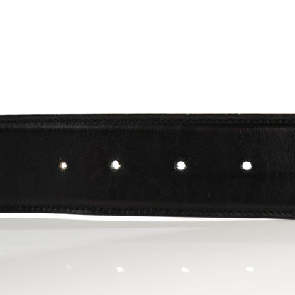 Gucci Calfskin Bamboo Interlocking G Belt 85 34 Black 3 of 6