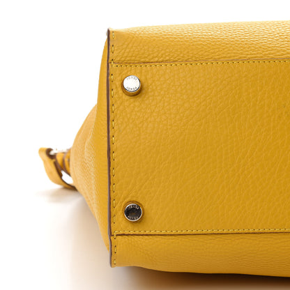 Fendi Cuoio Romano Selleria Large Mens Peekaboo Essential Iconic Satchel Yellow 6 of 8