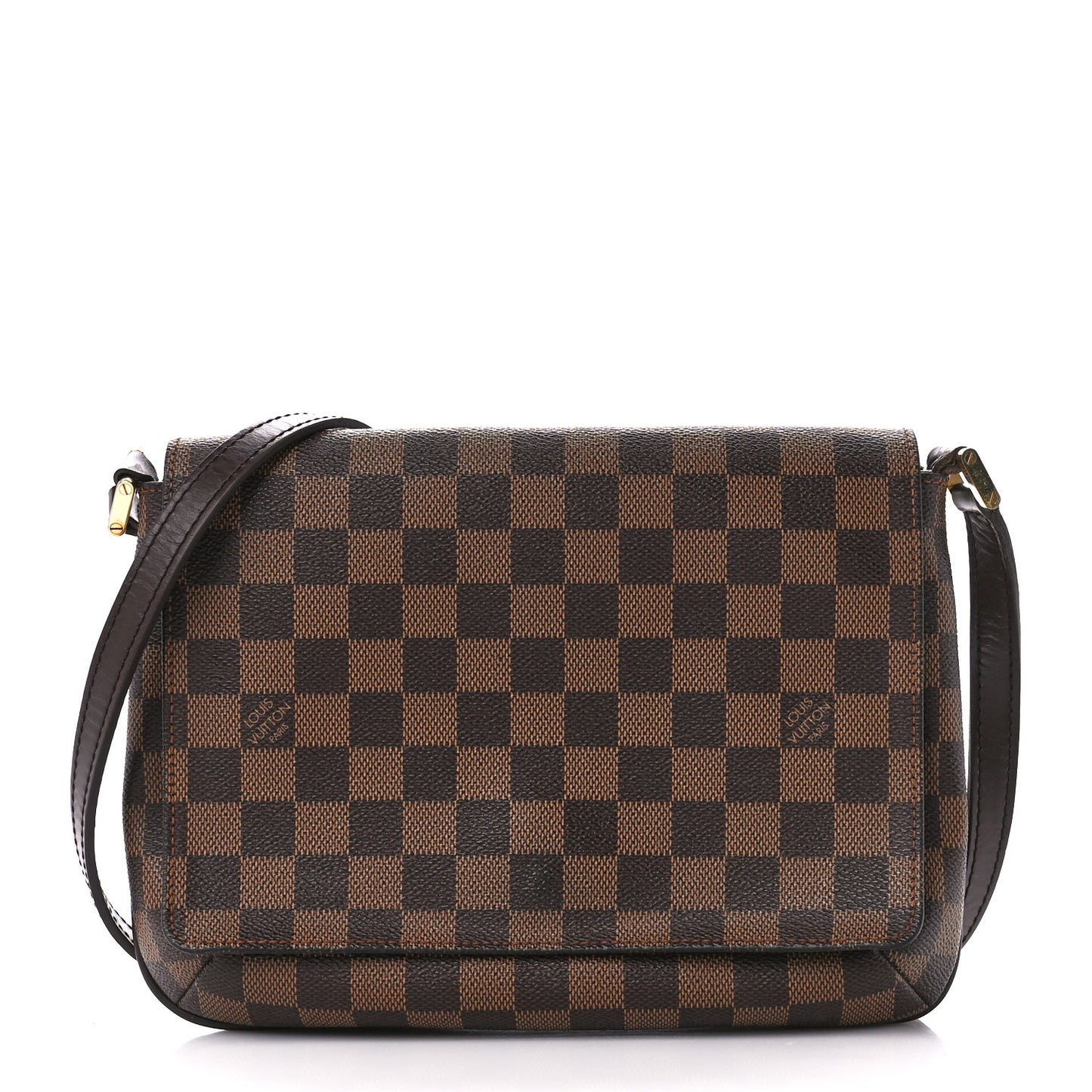 Damier Ebene Musette Tango Long Strap