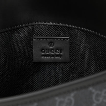 Gucci GG Supreme Monogram Web Slim Belt Bag Black Grey 6 of 15