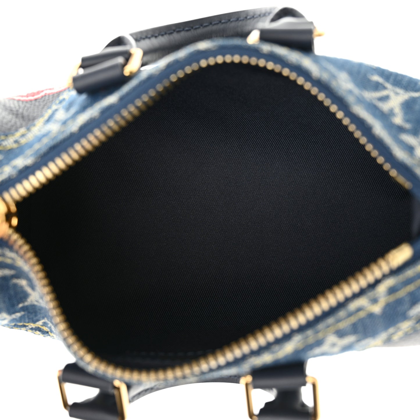 Taurillon Monogram Denim Drip Keepall XS Blue