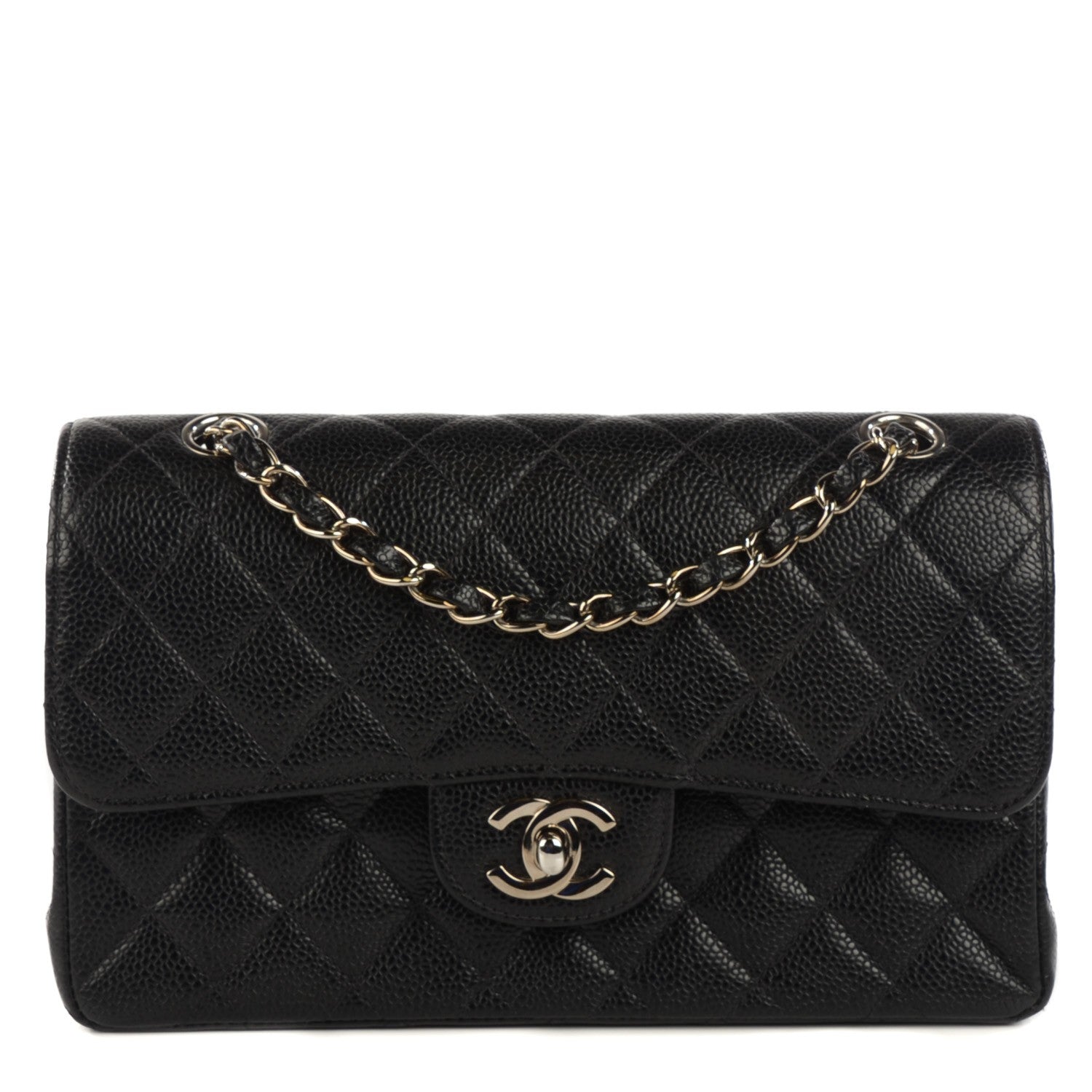Chanel Caviar Quilted Small Double Flap Black 1 of 8