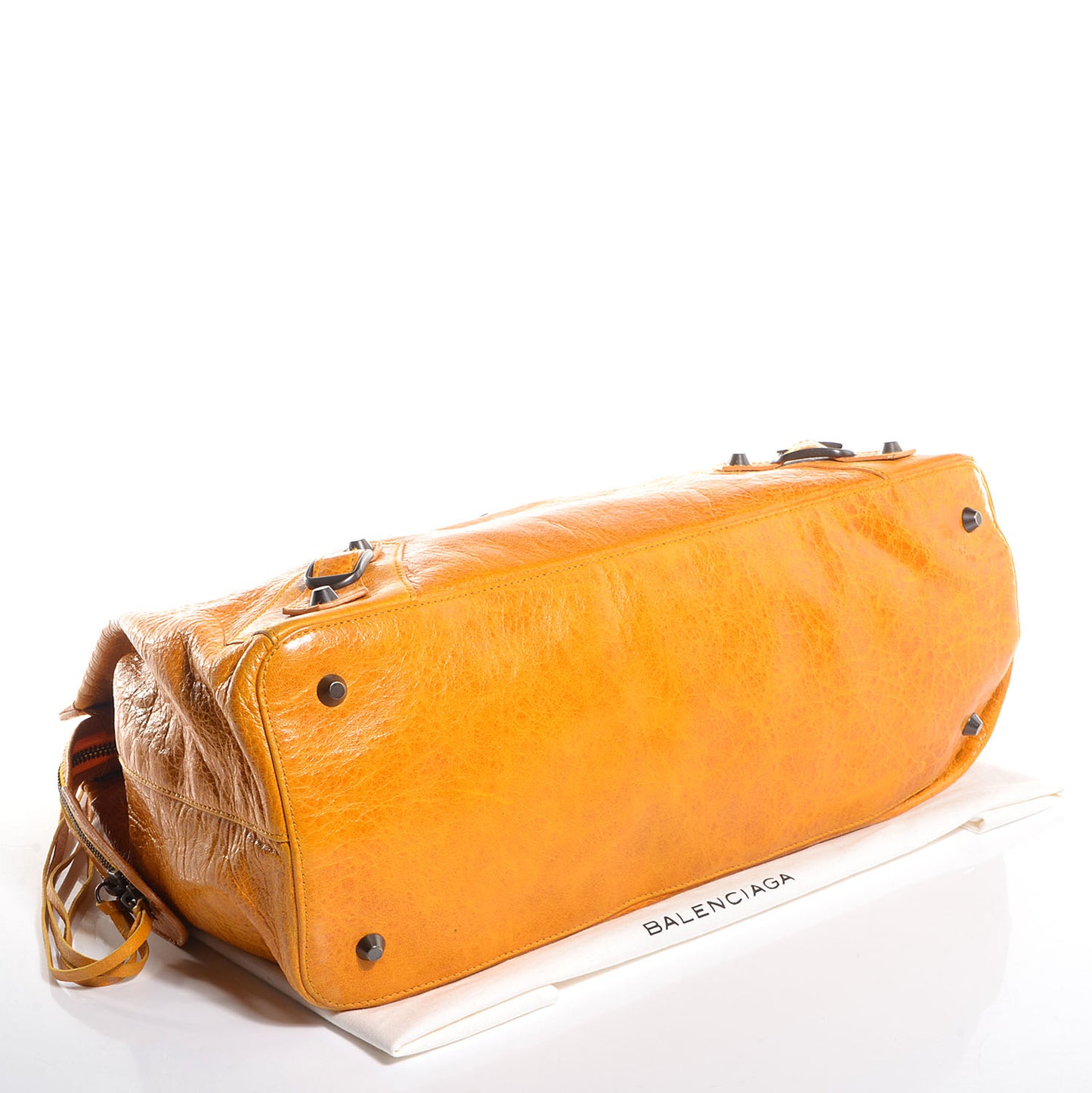 Chevre Classic Hardware Step Bag Marigold