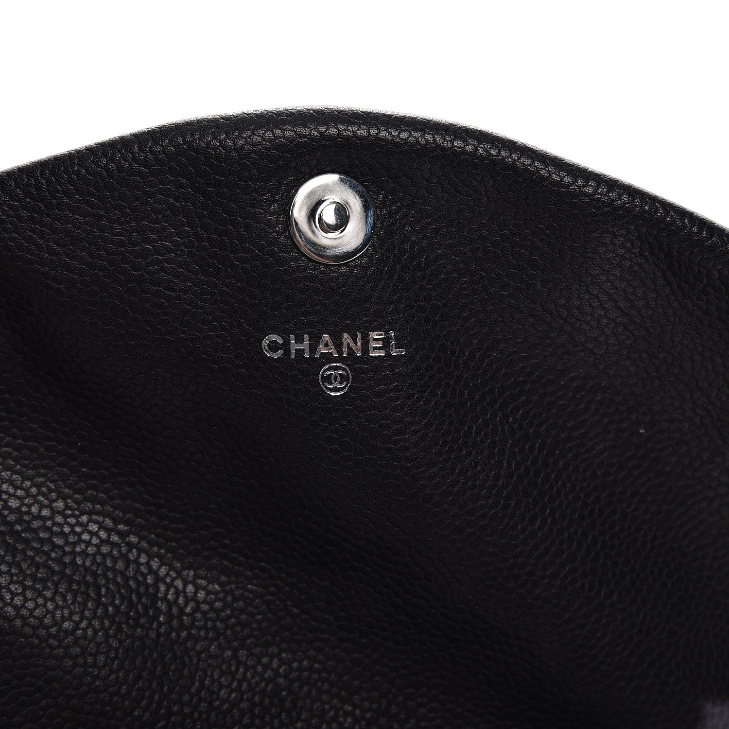 Chanel Caviar Half Moon Wallet On Chain WOC Black 6 of 9