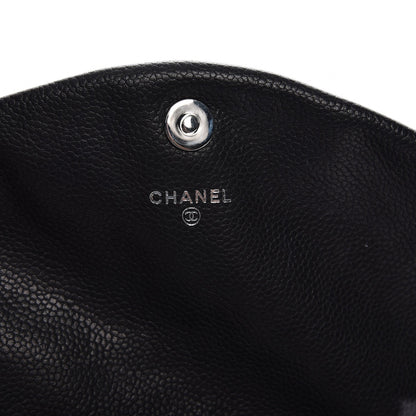 Chanel Caviar Half Moon Wallet On Chain WOC Black 6 of 9