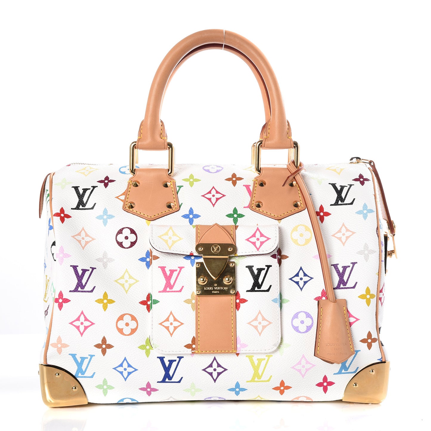 Monogram Multicolor Speedy 30 White